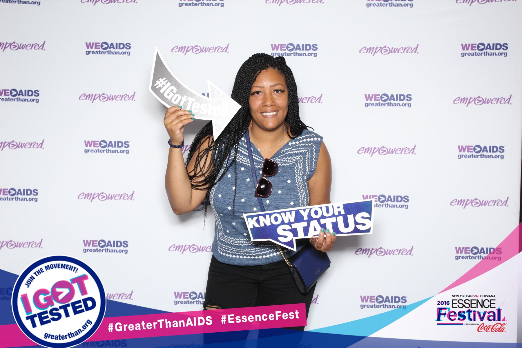 Photo booth at 2016 ESSENCE Festival in New Orleans